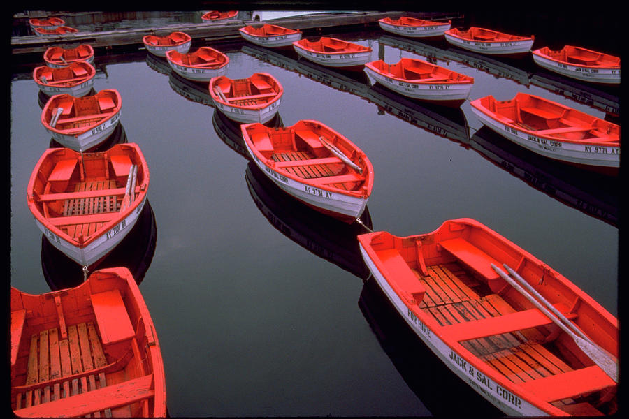 City Island Red Row Boats Photograph by Robert Goldwitz Pixels