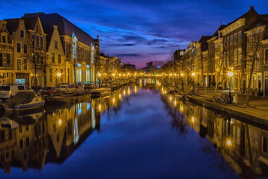 City Night Waterway by Carlene Smith City Night Waterway by Carlene Smith