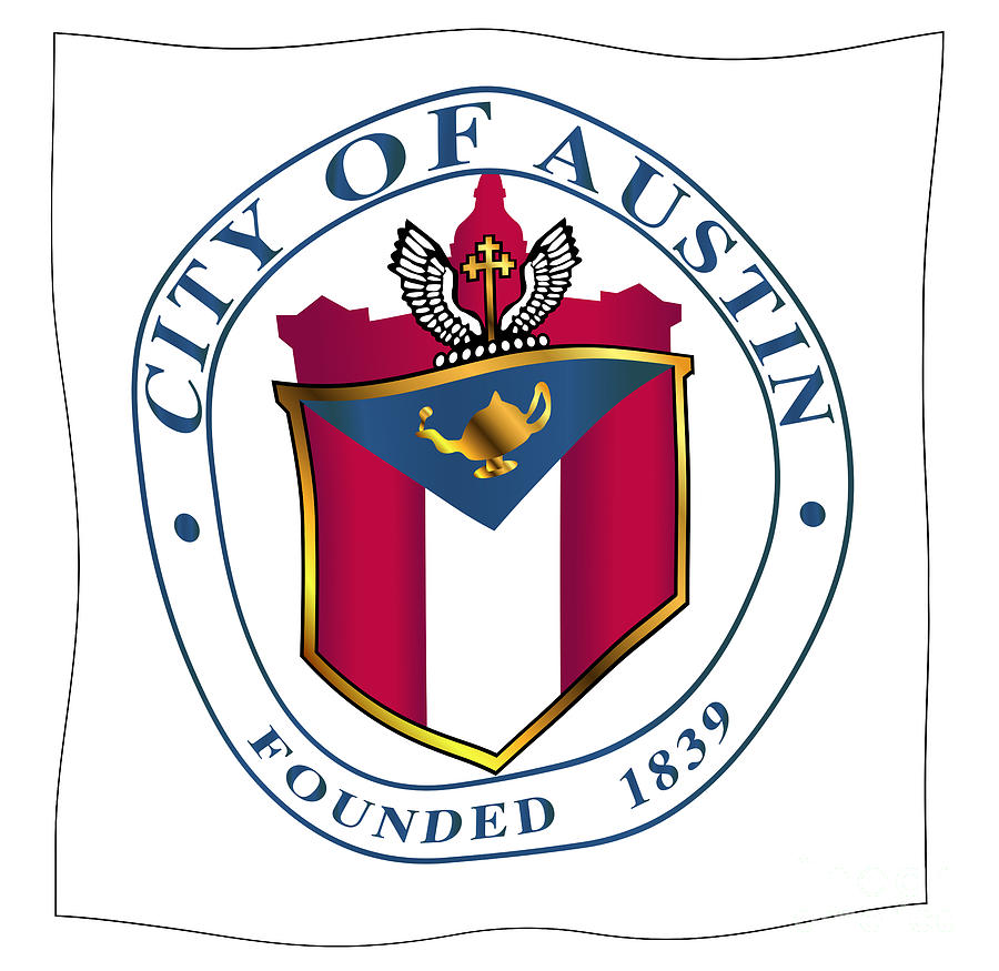 City Of Austin Flag Digital Art by Bigalbaloo Stock - Pixels