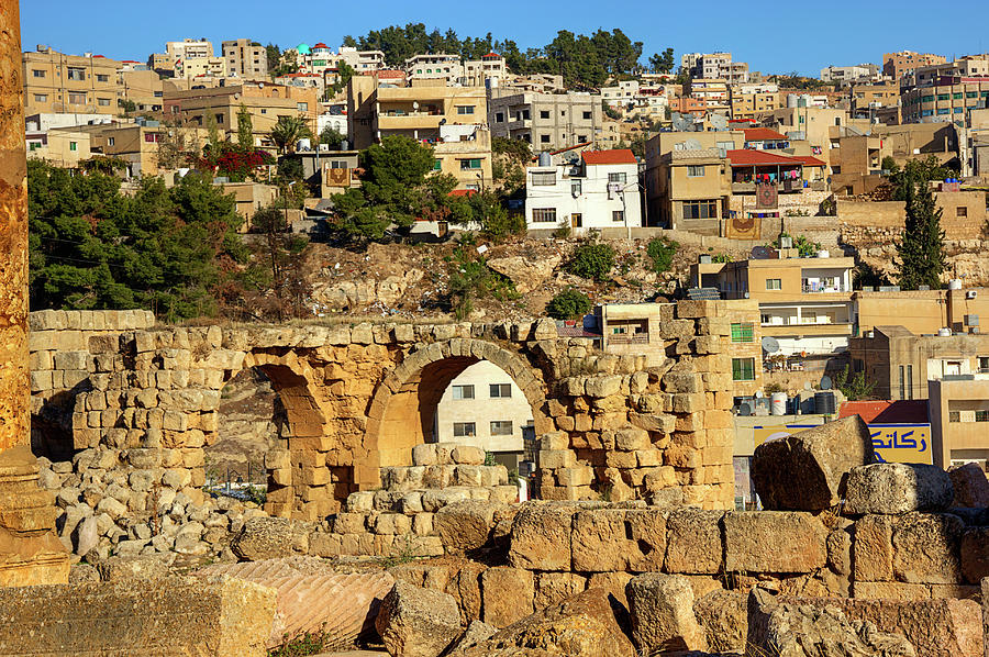 City of Jerash from the Ruins Photograph by Nicola Nobile