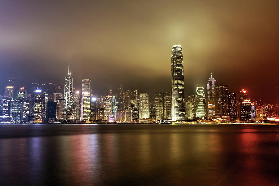City Of Lights Hongkong Photograph by Jokoleo