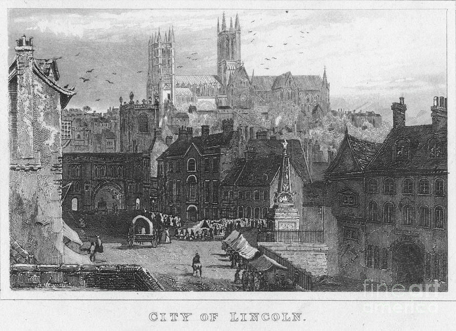 City Of Lincoln Drawing by Print Collector
