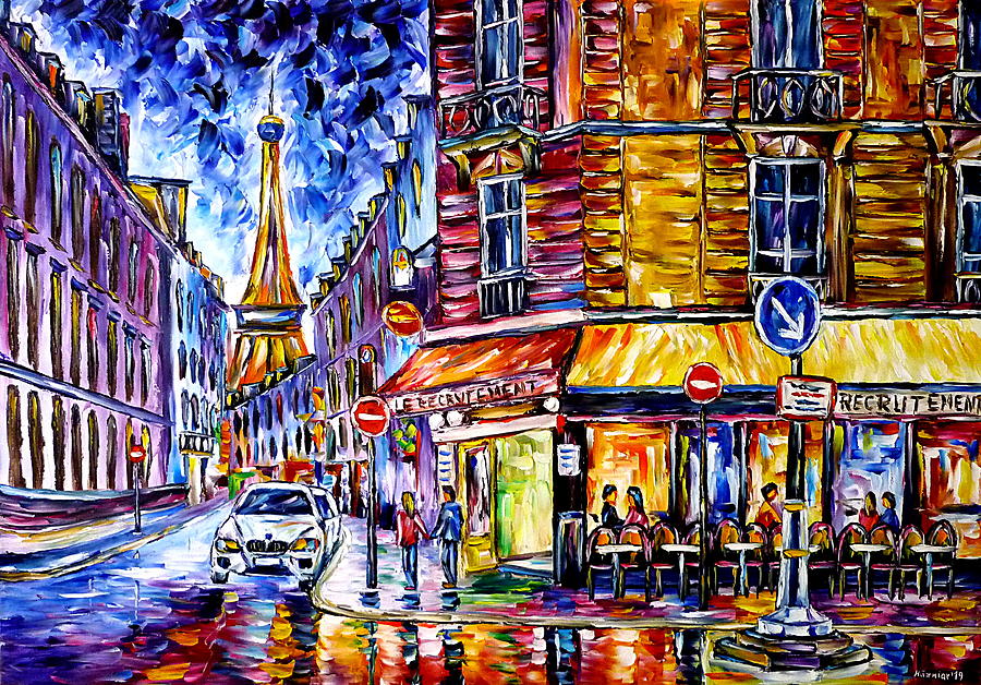 City Of Love Painting by Mirek Kuzniar