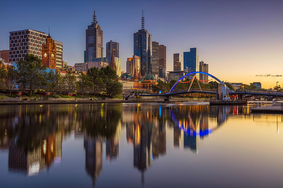 Architecture Photograph - City Of Melbourne. Cityscape Image by Rudi1976