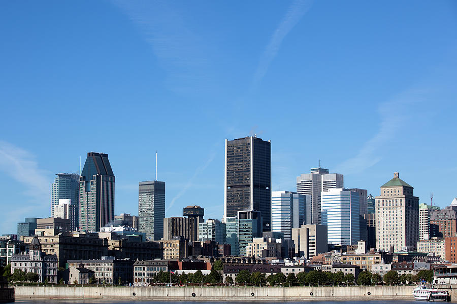 City Of Montreal Cityscape In Summer Photograph by Onfokus
