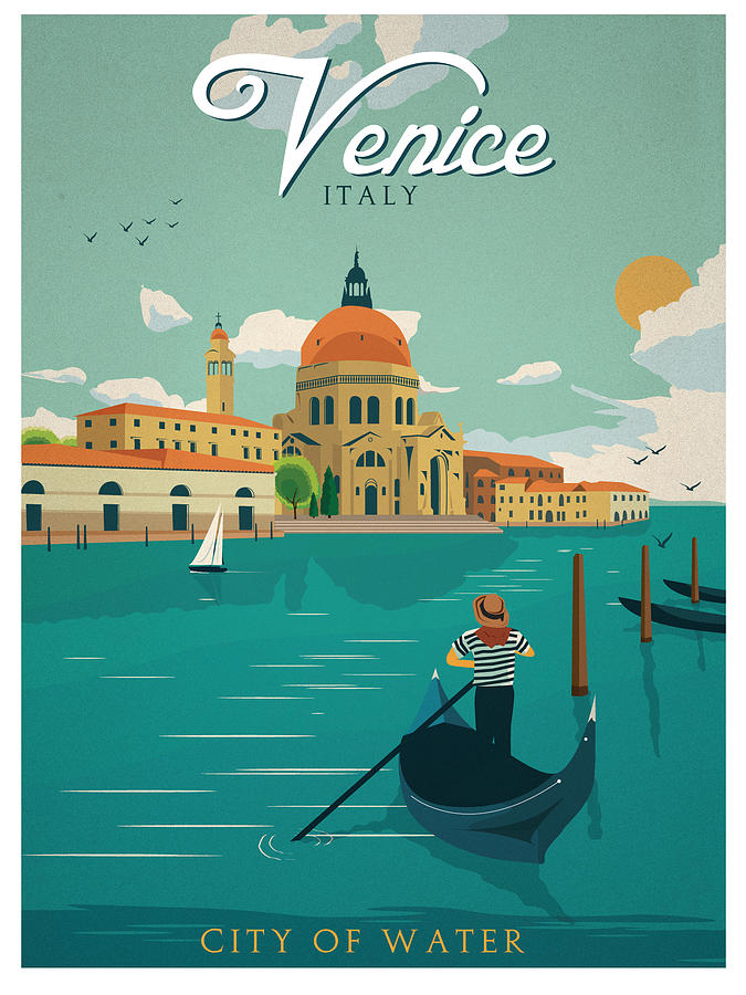 Acqui Terme Largest Pool in Italy Vintage Europe Travel Advertisement Poster 