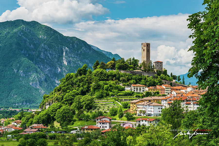 City On The Hill. Gemona Del Friuli. Italy Photograph