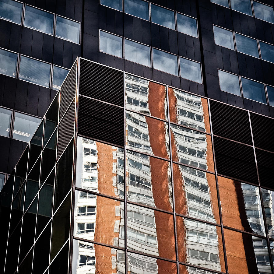 Abstract Photograph - City Reflections by Dave Bowman