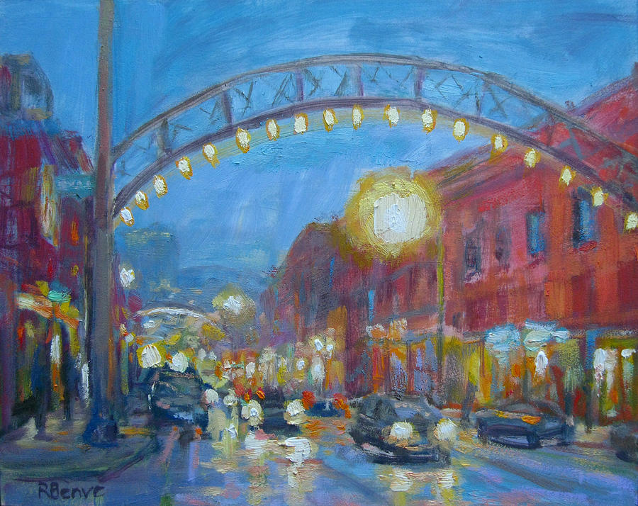City Reflections in the Short North Painting by Robie Benve