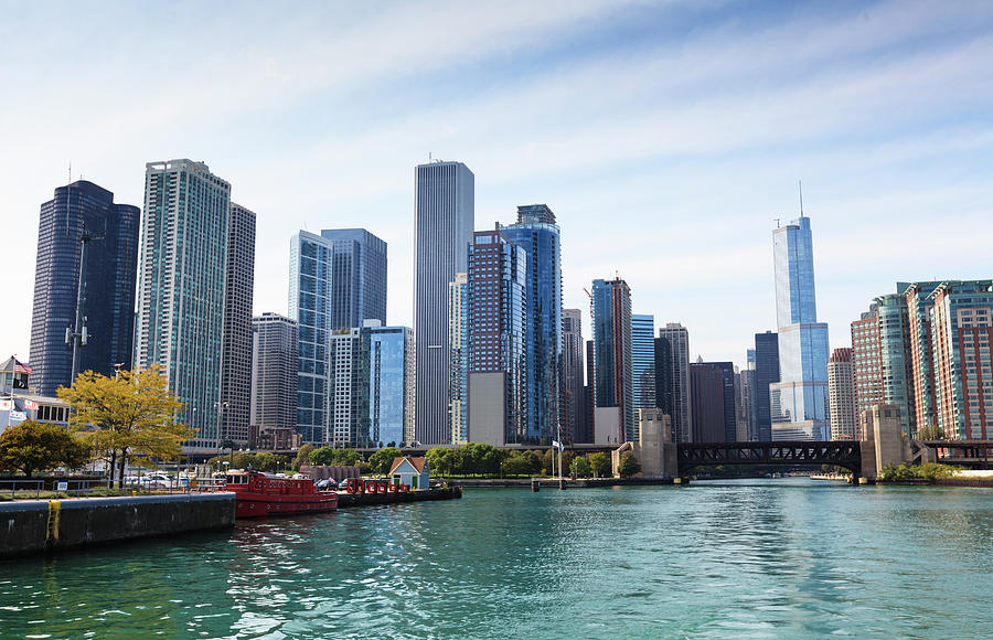 City Skyline From The Chicago River Photograph by Amanda Hall / Robertharding City Skyline From The Chicago River Photograph by Amanda Hall / Robertharding