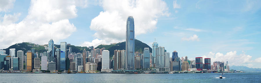 City Skyline Of Hong Kong China Photograph by Samxmeg