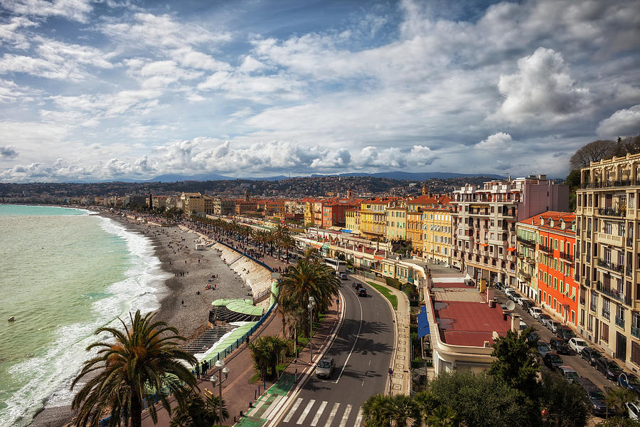 City Skyline of Nice in France Photograph by Artur Bogacki