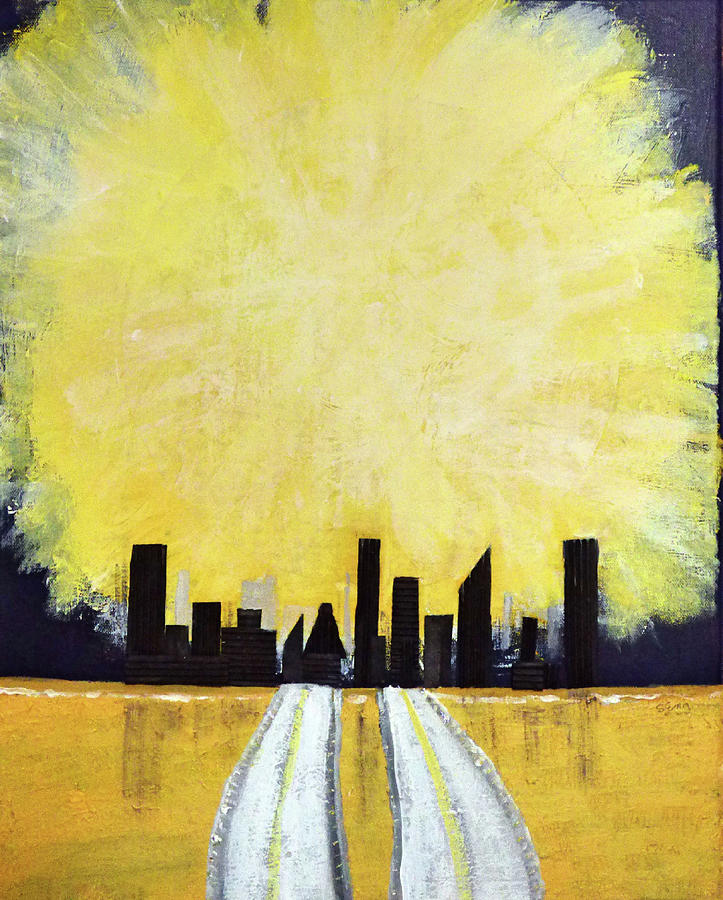 City Solstice Painting by Sharon Williams Eng