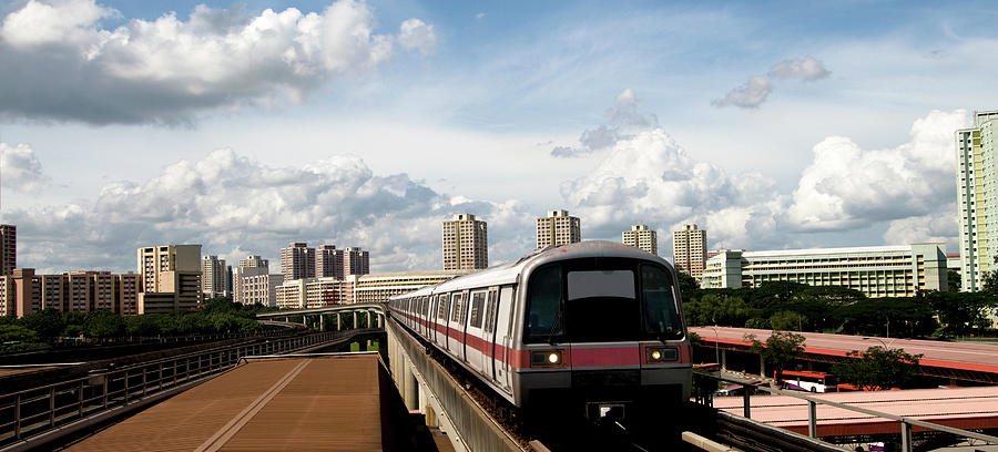City Train Panorama Photograph by Georgeclerk