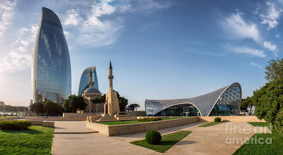 Viewpoint Photograph - City View Of The Capital Of Azerbaijan by Liseykina