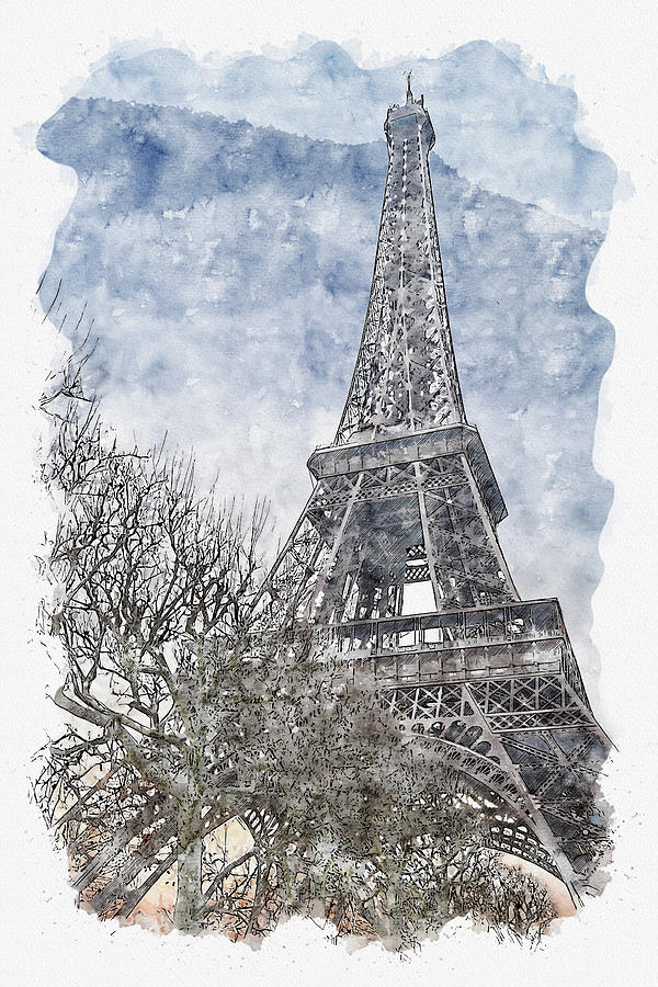 Pen Line Silhouette Paris Stock Illustration - Download Image Now - Paris -  France, France, Urban Skyline - iStock