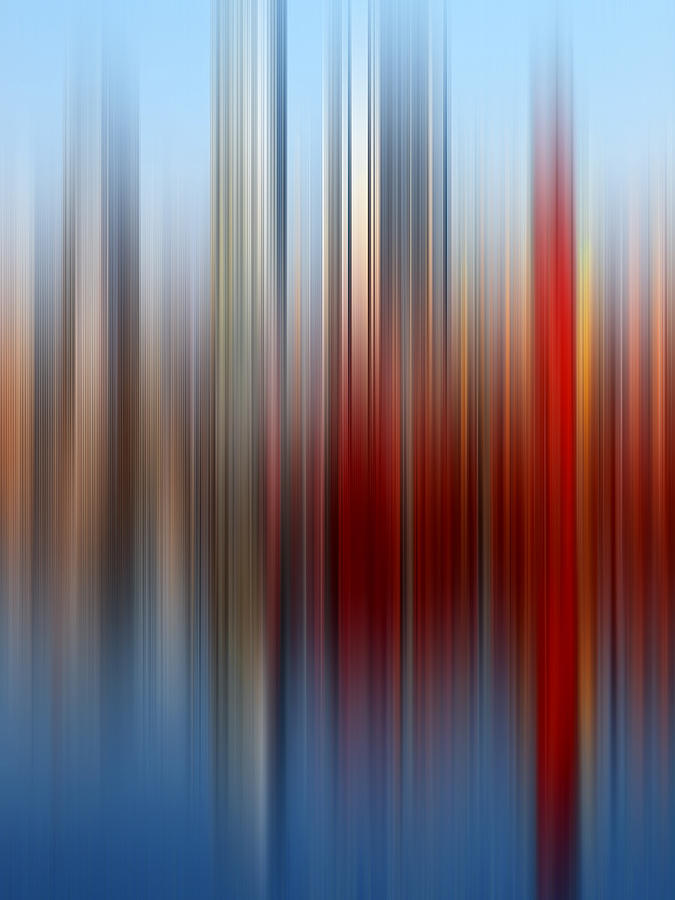 City Waterfront Abstract Photograph by Gill Billington