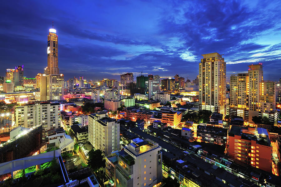 Cityscape Of Bangkok Photograph by Www.tonnaja.com