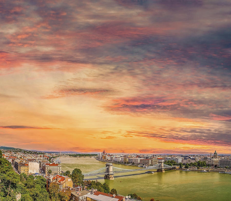 Cityscape of Budapest Photograph by Vivida Photo PC