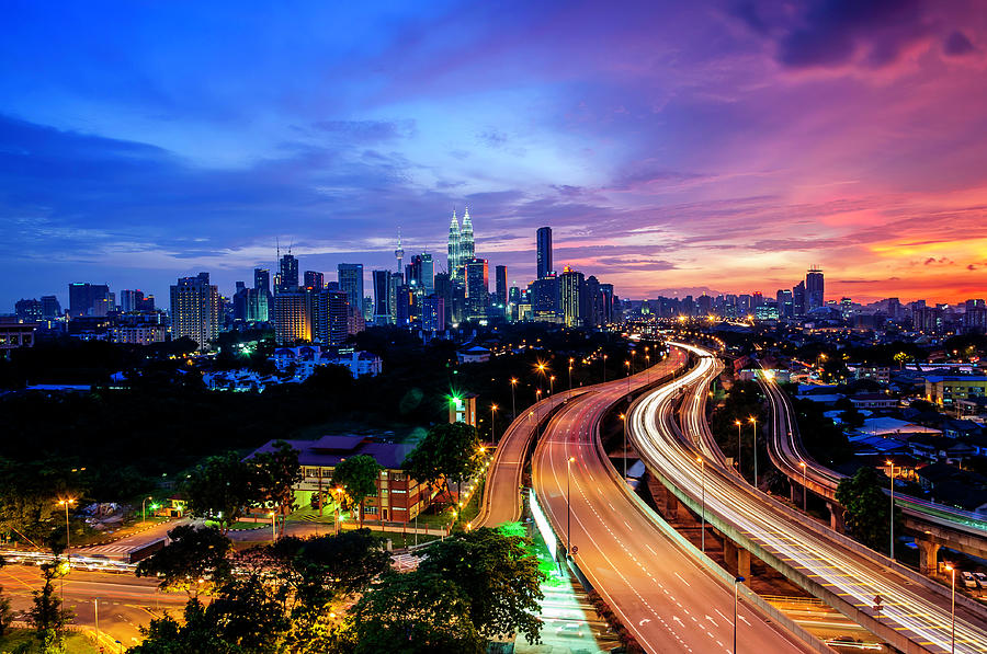 Cityscape Of Kuala Lumpur Photograph by By Arief Rasa