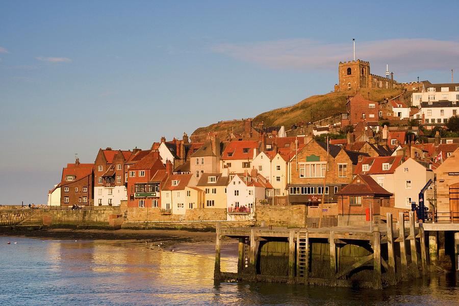 Cityscape Of Whitby, North Yorkshire Photograph by John Short