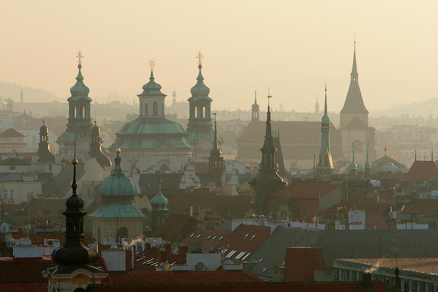 Cityscape Over Prague Photograph by Gergely Antal - Pgaalien@gmail.com