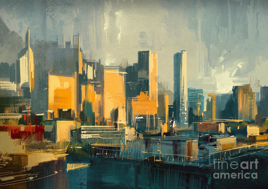 Cityscape Painting