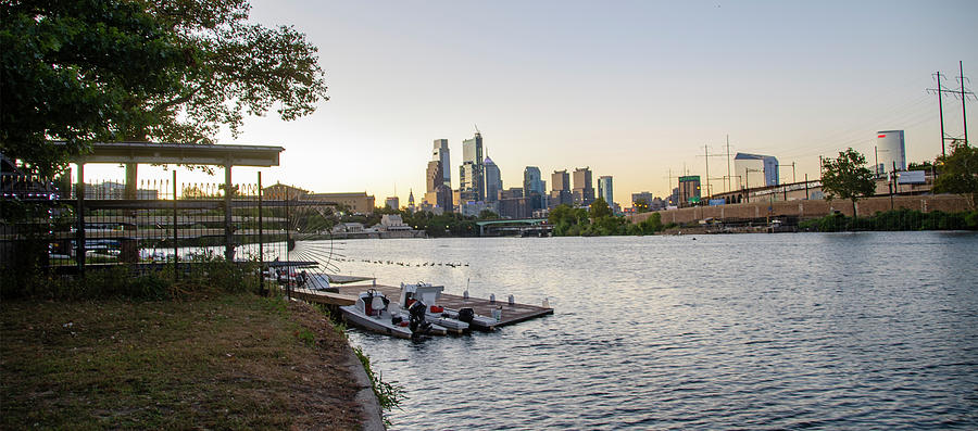 Cityscape - Philadelphia Skyline from the Schuylkill River Photograph by Bill Cannon