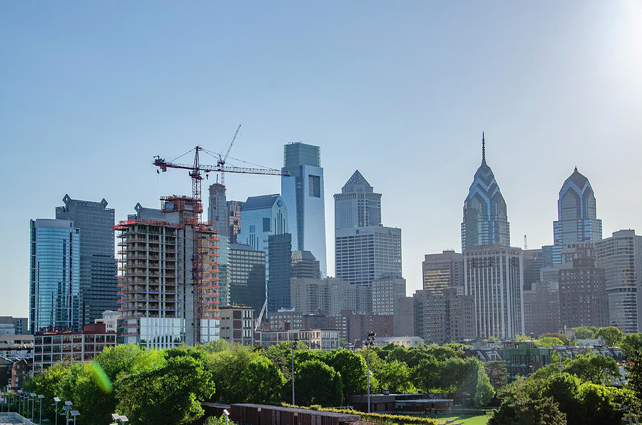 Cityscape Rising - Philadelphia Photograph by Bill Cannon