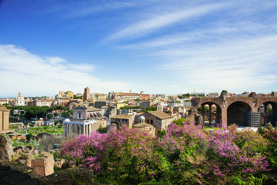 Cityscape, Rome, Italy Digital Art by Johanna Huber