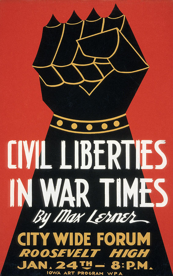 Civil Liberties In War Poster Photograph by Graphicaartis
