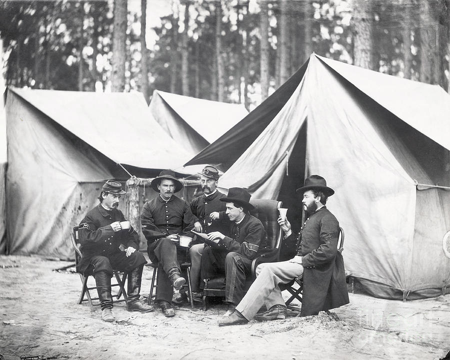 Civil War Hospital Stewards Drinking Photograph by Bettmann