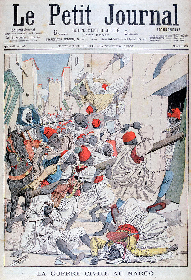 Civil War In Morocco, 1903 Drawing by Print Collector