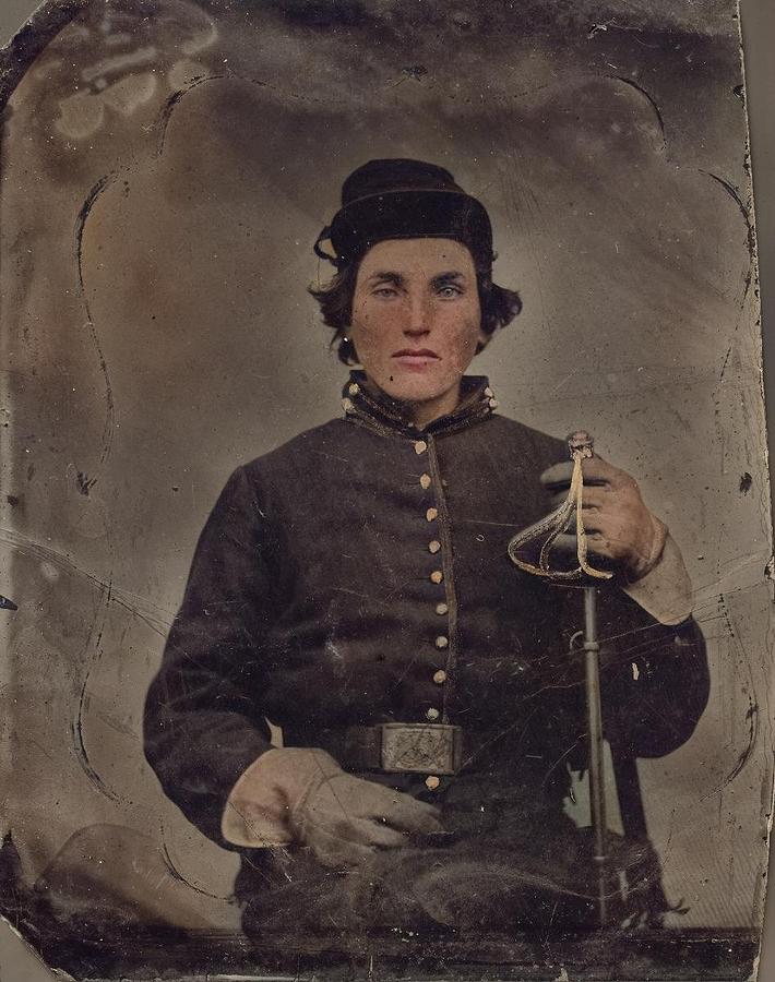 Civil War Soldier Colorized By Ahmet Asar Painting