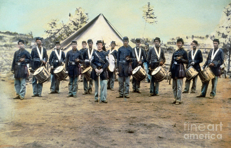 Civil War Soldiers Posing At Encampment Photograph by Bettmann