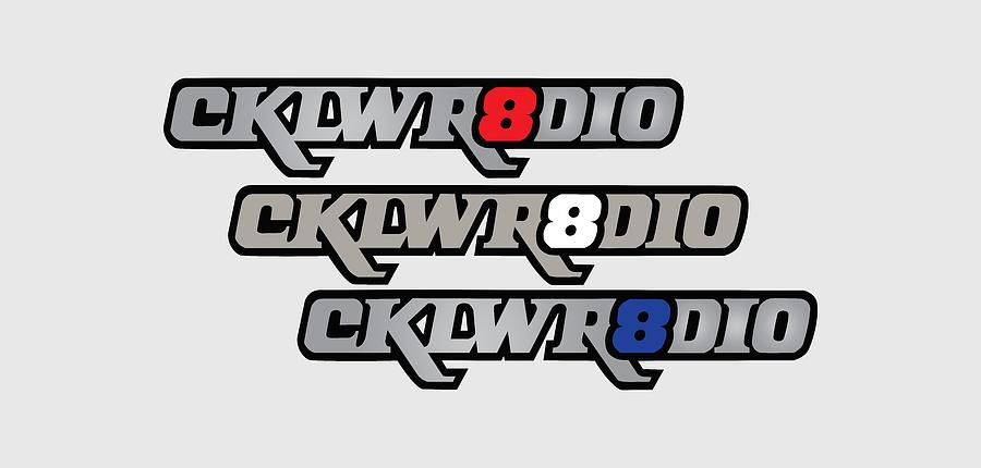 CKLW Mid70 Logo Red White Blue Digital Art by Thomas Leparskas