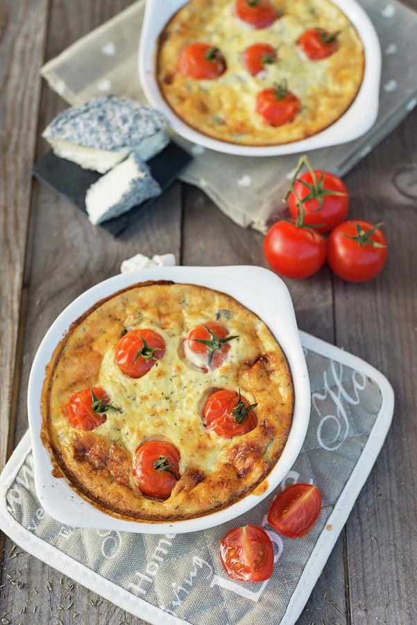 Clafouti With Cherry Tomatoes And Goats Cheese Photograph by Sonia ...