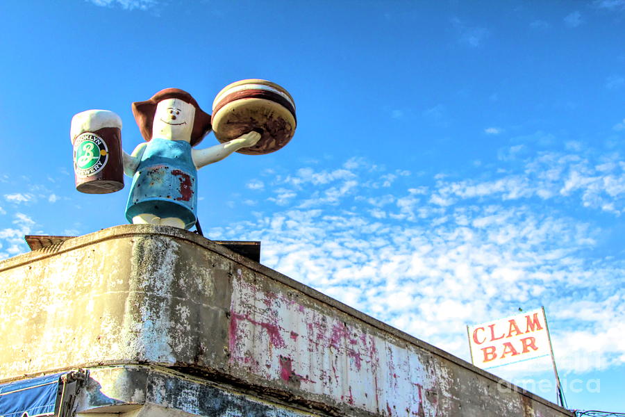 Ny Photograph - Clam Bar Theme Park Coney Island  by Chuck Kuhn