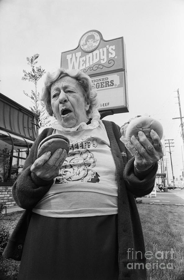 Clara Peller Outside A Wendys Restaurant Photograph by Bettmann Clara Peller Outside A Wendys Restaurant Photograph by Bettmann