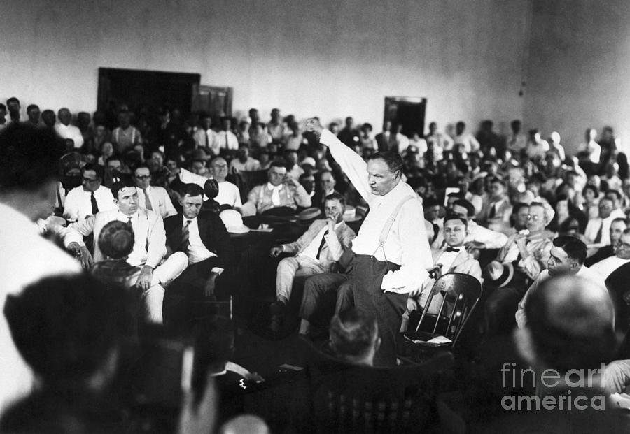 Clarence Darrow Speaks At Scopes Trial Photograph by Bettmann