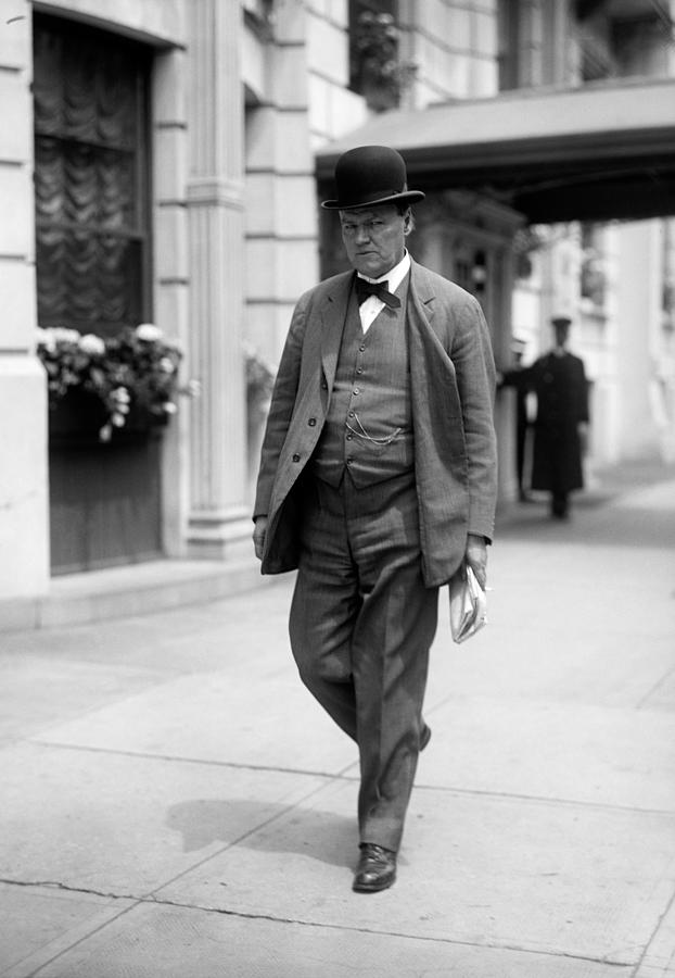 Clarence Darrow Walking Down The Street - 1915 Photograph by War Is Hell Store
