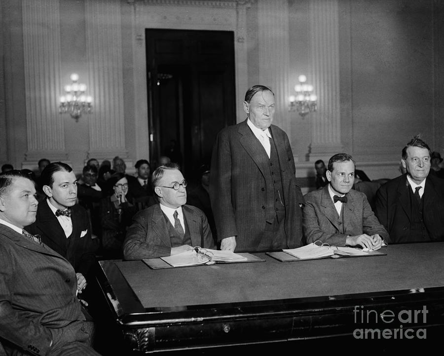 Clarence Darrow With House Committee Photograph by Bettmann