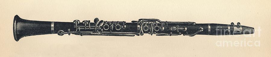 Clarinet Drawing by Print Collector