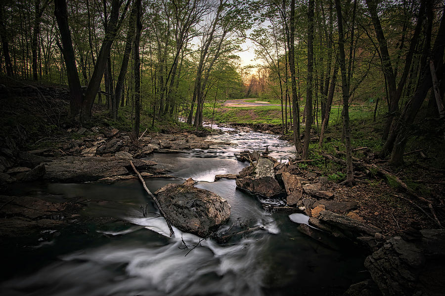 Clark Creek Upstream Photograph by Simmie Reagor