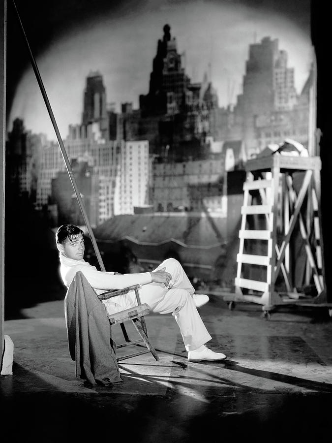 Clark Gable Photograph - Clark Gable Posed On Sound Stage II by George Hurrell
