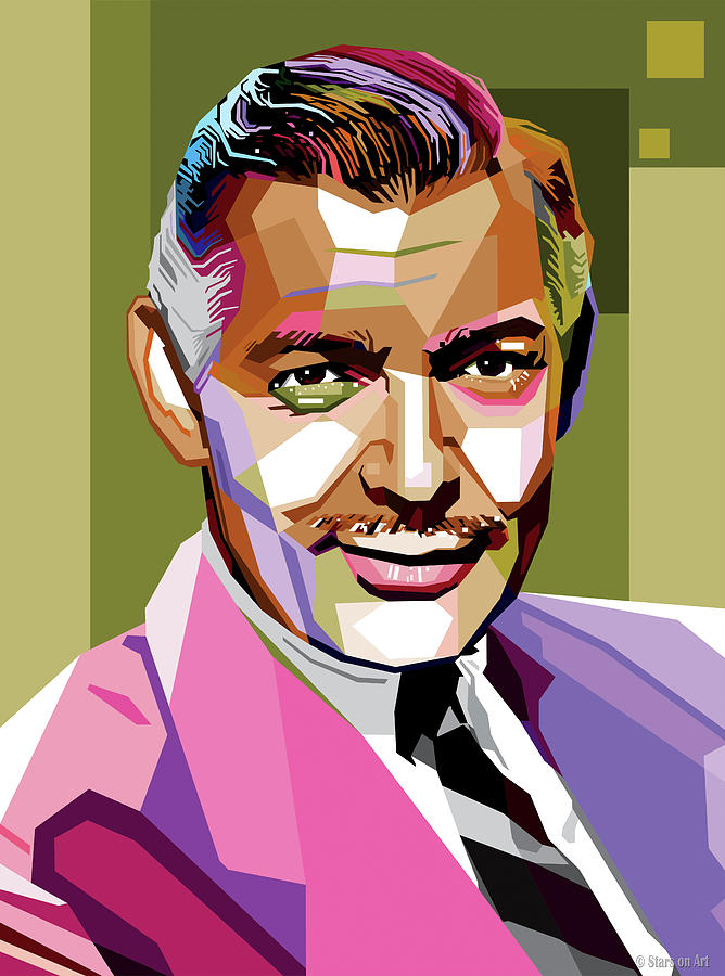 Clark Gable Digital Art by Movie World Posters