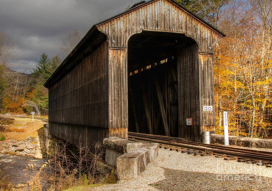 Clarks Railroad Covered Bridge Photograph by Steve Brown