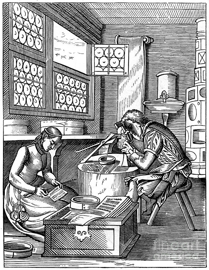 Clasp-maker, 16th Century 1849.artist Drawing by Print Collector