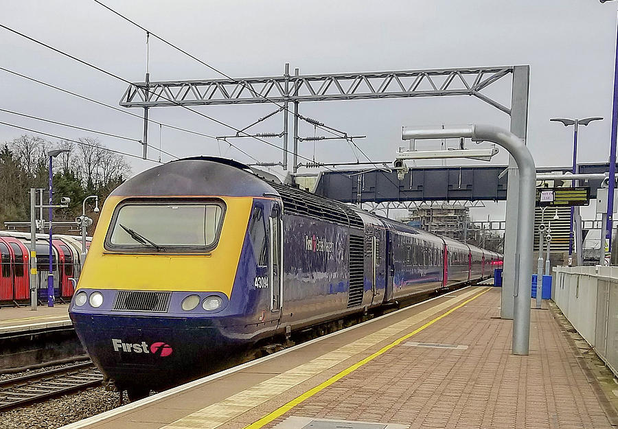 London Photograph - Class 43 High Speed Train at Ealing Broadway Station by Jamie Baldwin