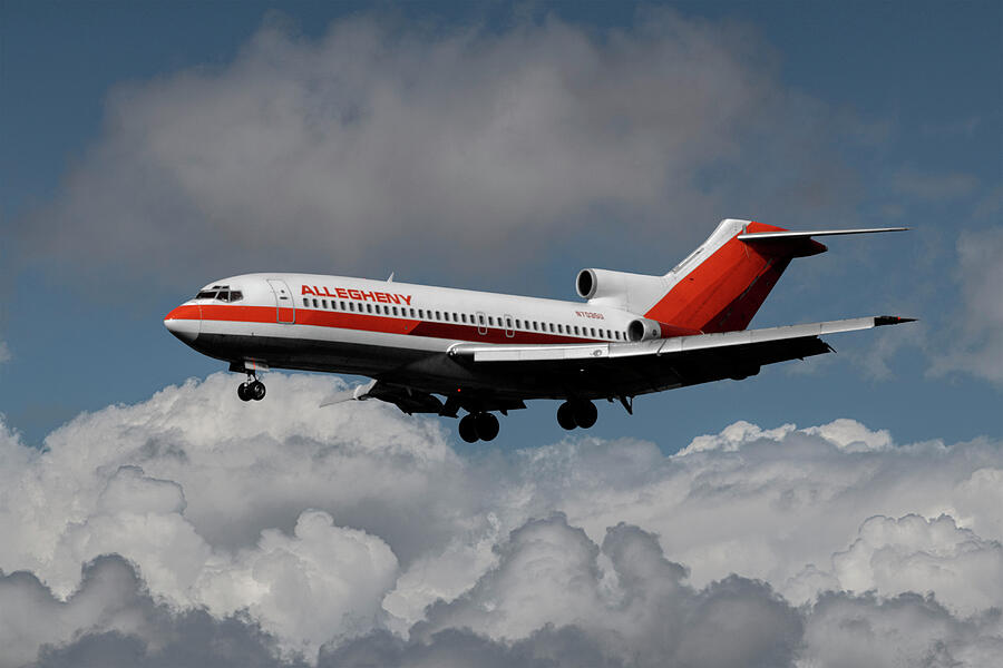 Classic Allegheny Airlines Boeing 727 Photograph by Erik Simonsen